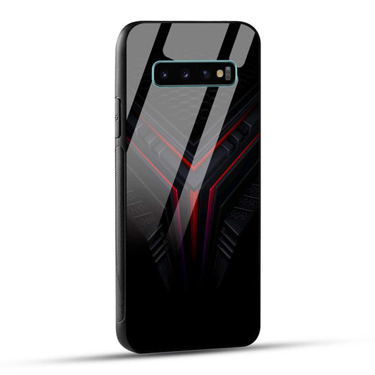 Samsung Galaxy S10 Plus Back Cover Abstract Robotic Printed Glass Case