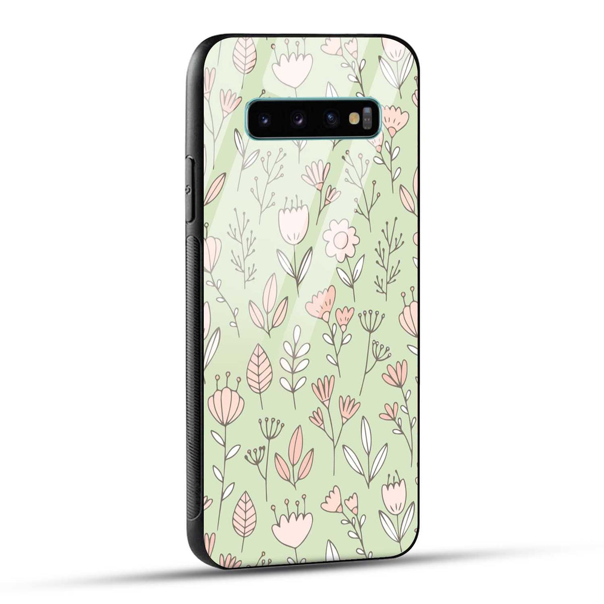 Samsung Galaxy S10 Plus Back Cover Flower Art Printed Glass Case