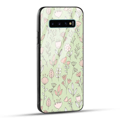 Samsung Galaxy S10 Plus Back Cover Flower Art Printed Glass Case