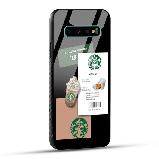 Samsung Galaxy S10 Plus Starbucks Coffee Printed Glass Case