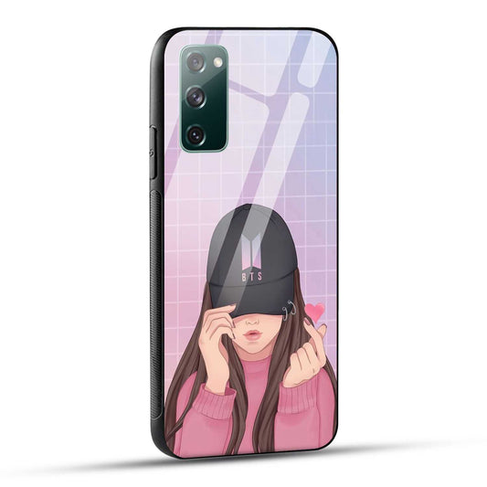 Samsung Galaxy S20 FE Back Cover Cap Girl Printed Glass Case