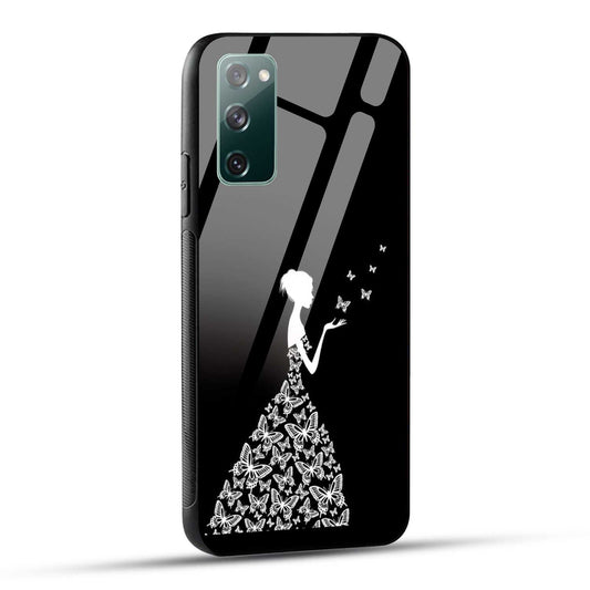 Samsung Galaxy S20 FE Back Cover Butterfly Girl Printed Glass Case