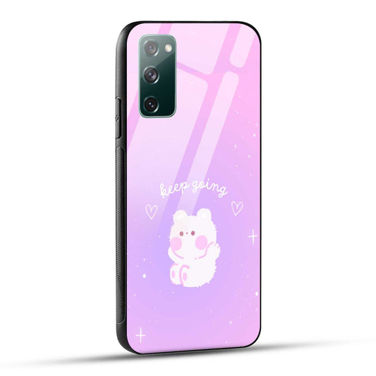 Samsung Galaxy S20 FE Back Cover Pink Purple Gradient Aesthetic Motivational Printed Glass Case