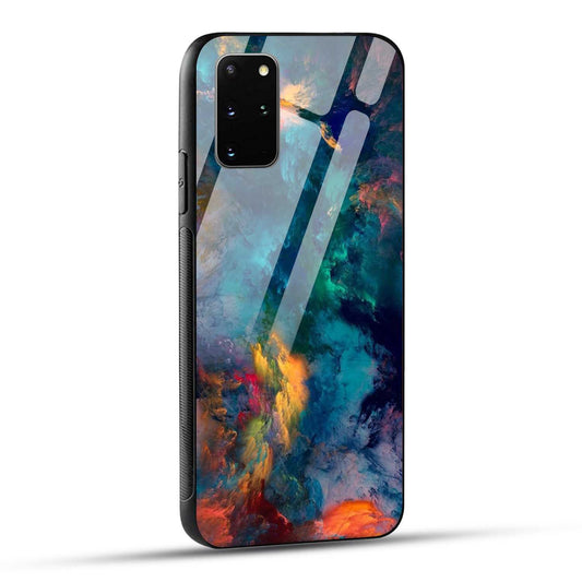Samsung Galaxy S20 Plus Back Cover Abstract Color Printed Glass Case