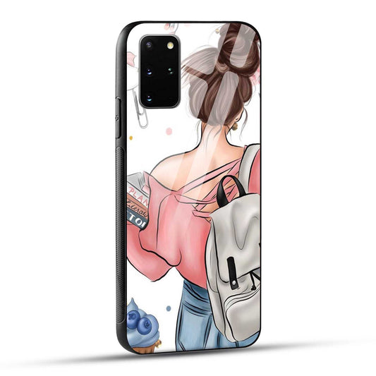 Samsung Galaxy S20 Plus Back Cover Padhaku Girl Printed Glass Case