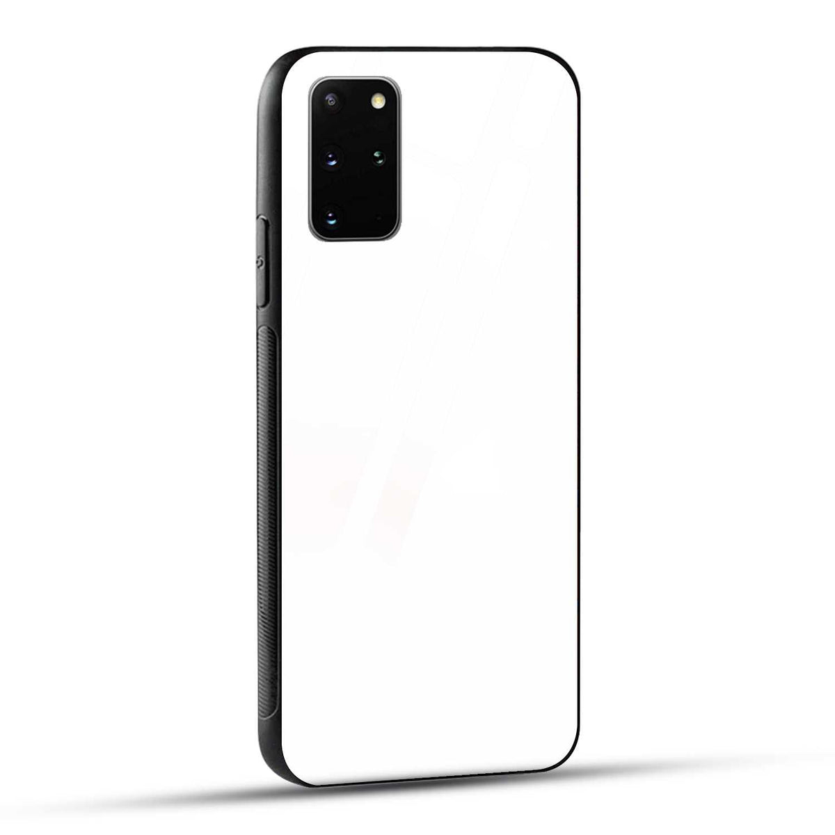 Samsung Galaxy S20 Plus Back Cover Plain White Printed Glass Case