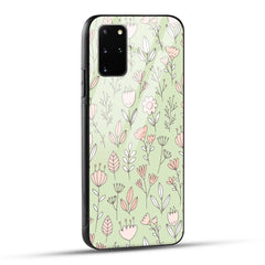 Samsung Galaxy S20 Plus Back Cover Flower Art Printed Glass Case