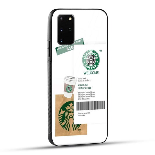 Samsung Galaxy S20 Plus Starbucks Coffee Printed Glass Case