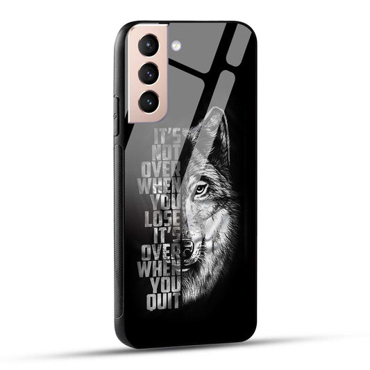Samsung Galaxy S21 5G Back Cover Motivational Positive Quote Printed Glass Case