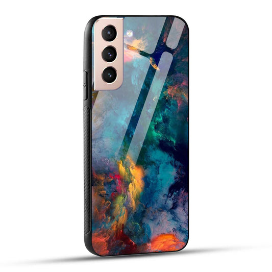 Samsung Galaxy S21 5G Back Cover Abstract Color Printed Glass Case