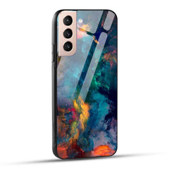 Samsung Galaxy S21 5G Back Cover Abstract Color Printed Glass Case