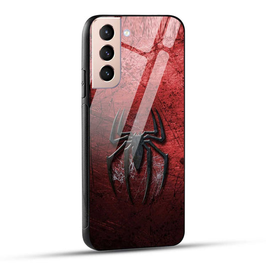 Samsung Galaxy S21 5G Back Cover Red Spider Printed Glass Case