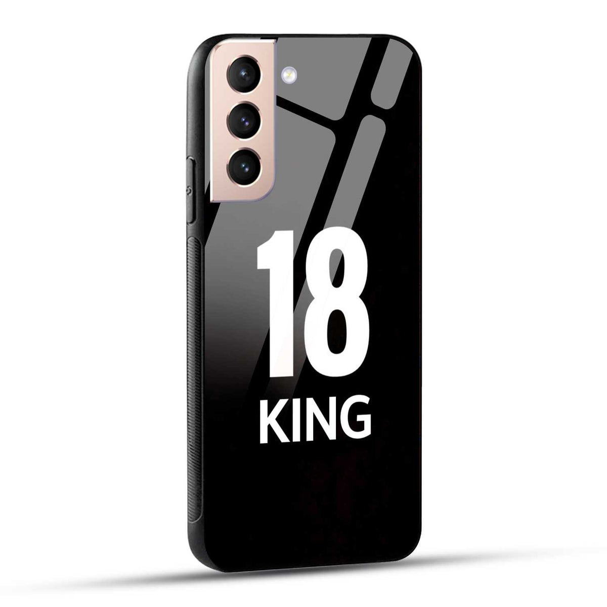 Samsung Galaxy S21 5G King number 18 Printed Glass Case