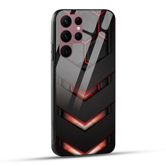 Samsung Galaxy S22 Ultra 5G Back Cover Robotic Abstract Printed Glass Case