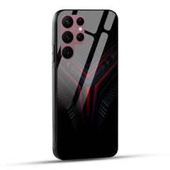 Samsung Galaxy S22 Ultra 5G Back Cover Abstract Robotic Printed Glass Case