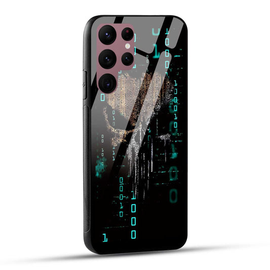 Samsung Galaxy S22 Ultra 5G Back Cover Hacker Printed Glass Case