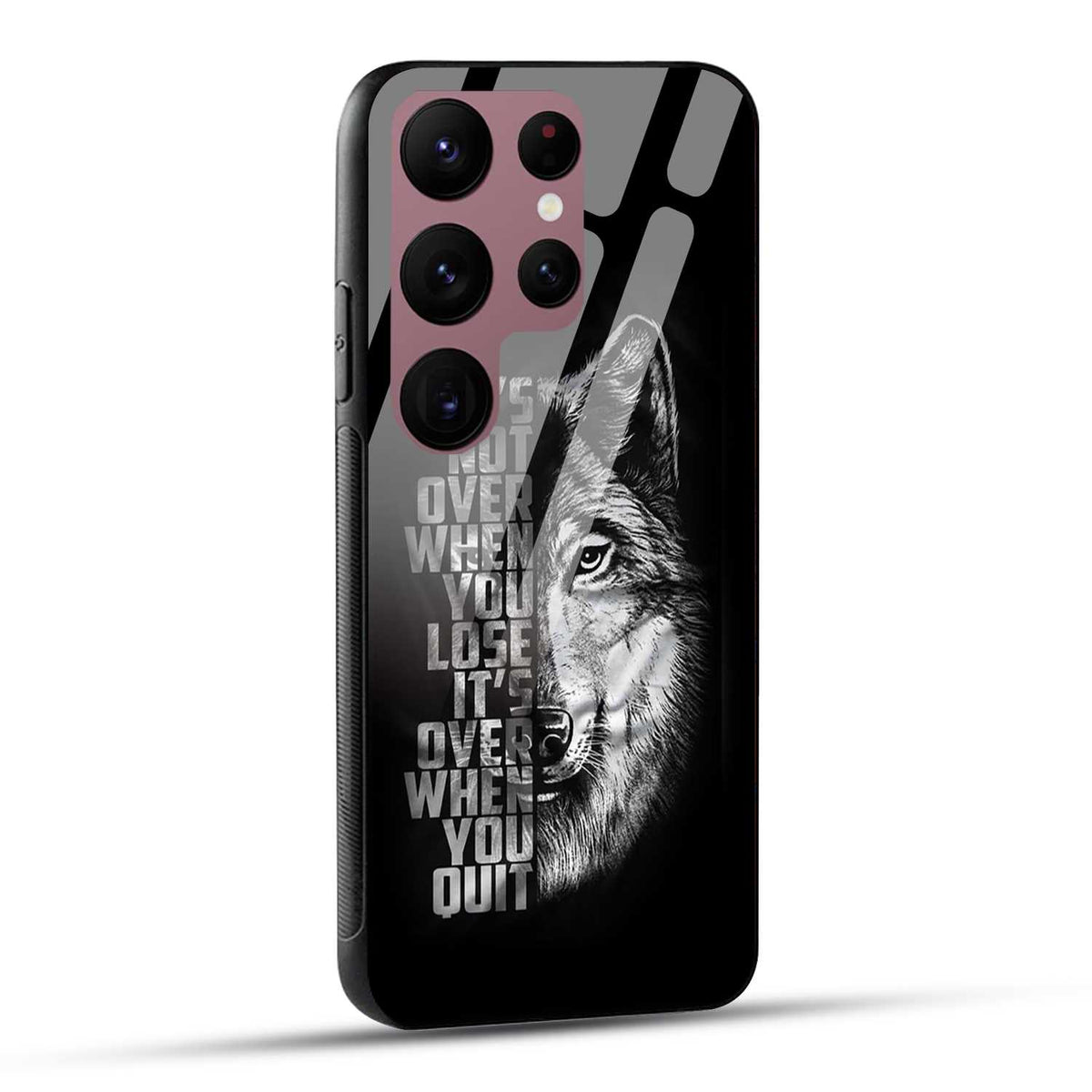 Samsung Galaxy S23 Ultra 5G Back Cover Motivational Positive Quote Printed Glass Case