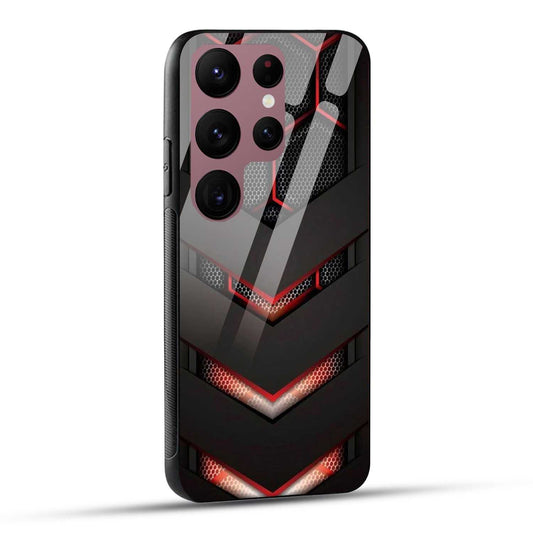 Samsung Galaxy S23 Ultra 5G Back Cover Robotic Abstract Printed Glass Case