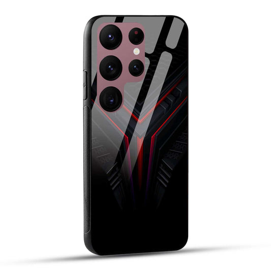 Samsung Galaxy S23 Ultra 5G Back Cover Abstract Robotic Printed Glass Case
