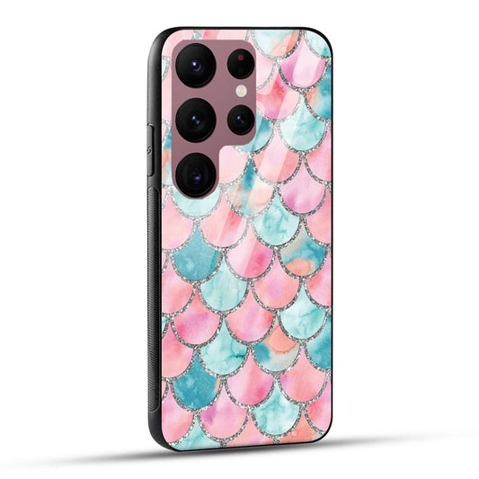 Samsung Galaxy S23 Ultra 5G Back Cover Mirror Pattern Printed Glass Case