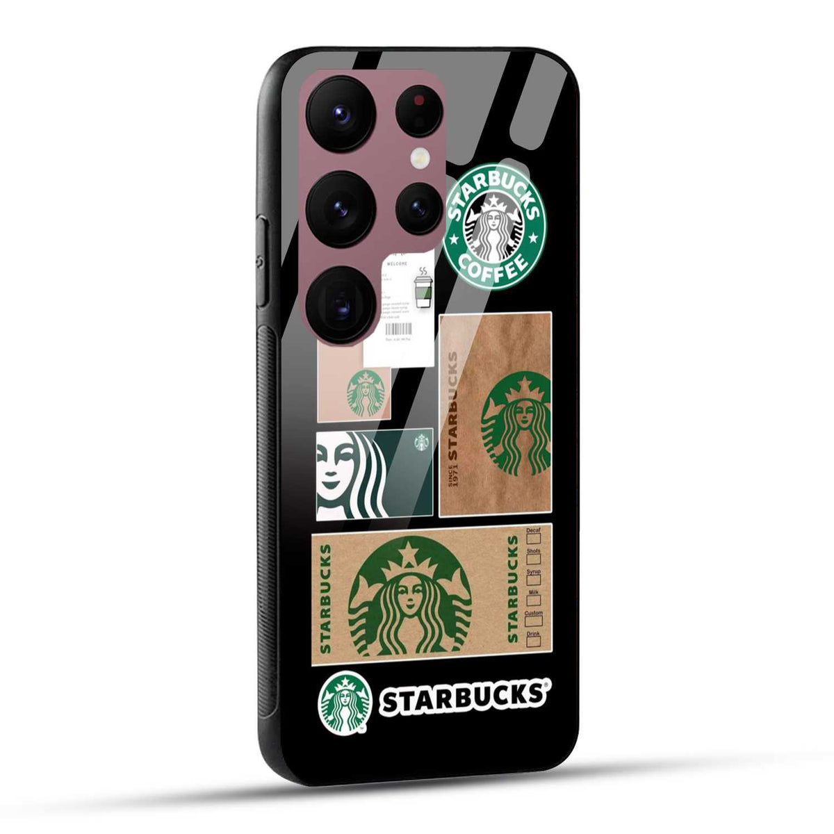 Samsung Galaxy S23 Ultra 5G Starbucks Coffee Printed Glass Case