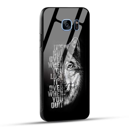 Samsung Galaxy S7 Edge Back Cover Motivational Positive Quote Printed Glass Case