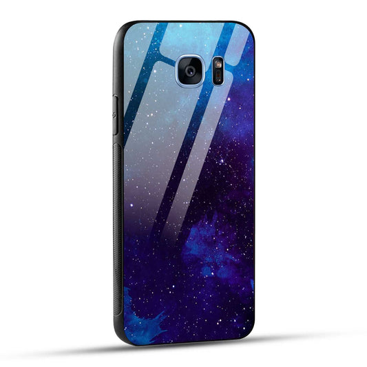 Samsung Galaxy S7 Edge Back Cover Beautiful Star Space Printed Glass Case