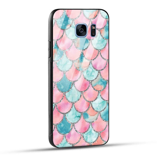 Samsung Galaxy S7 Edge Back Cover Mirror Pattern Printed Glass Case