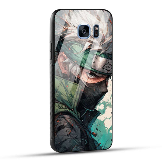 Samsung Galaxy S7 Edge Back Cover Multicolour Cartoon anime Printed Glass Case