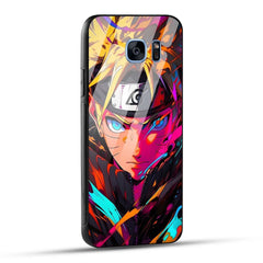 Samsung Galaxy S7 Edge Back Cover Colourful Cartoon anime Printed Glass Case