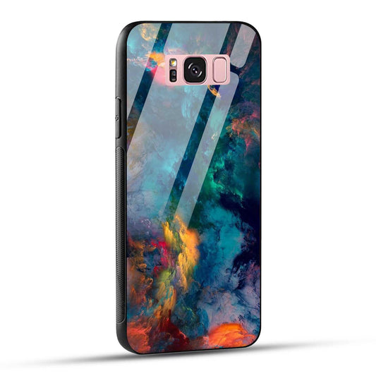 Samsung Galaxy S8 Plus Back Cover Abstract Color Printed Glass Case