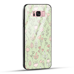 Samsung Galaxy S8 Plus Back Cover Flower Art Printed Glass Case