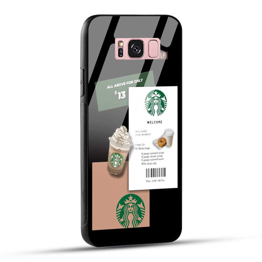 Samsung Galaxy S8 Plus Starbucks Coffee Printed Glass Case