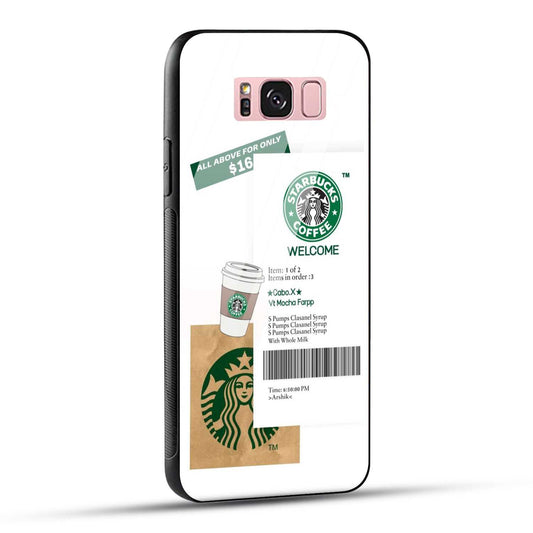 Samsung Galaxy S8 Plus Starbucks Coffee Printed Glass Case