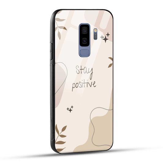 Samsung Galaxy S9 Plus Back Cover Cream Beige Aesthetic Printed Glass Case