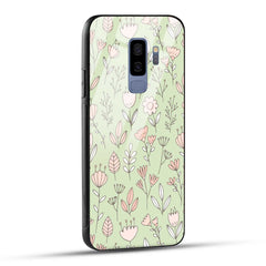 Samsung Galaxy S9 Plus Back Cover Flower Art Printed Glass Case