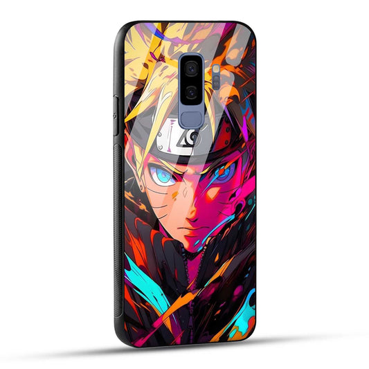 Samsung Galaxy S9 Plus Back Cover Colourful Cartoon anime Printed Glass Case