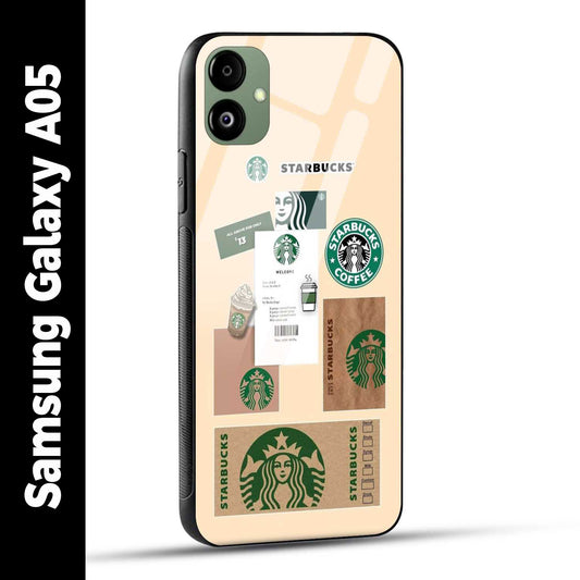 Samsung Galaxy A05 Back Cover Starbucks Coffee Printed Glass Case