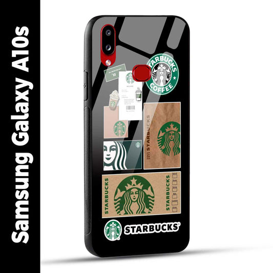 Samsung Galaxy A10s Back Cover Starbucks Filter Coffee Printed Glass Case