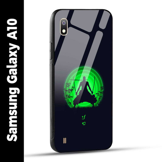 Samsung Galaxy A10 Back Cover Zoro Printed Glass Case