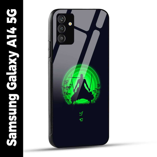 Samsung Galaxy A14 5G Back Cover Zoro Printed Glass Case