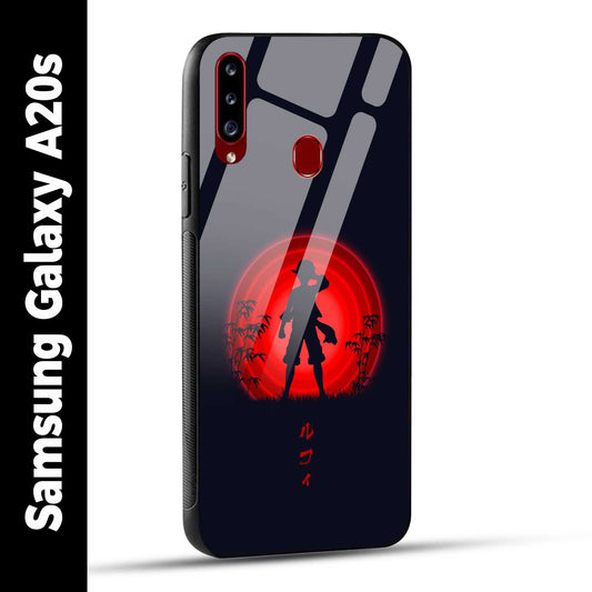 Samsung Galaxy A20s Back Cover Luffy One Piece Printed Glass Case