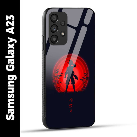 Samsung Galaxy A23 Back Cover Luffy One Piece Printed Glass Case