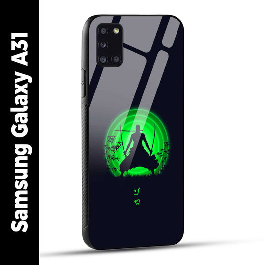Samsung Galaxy A31 Back Cover Zoro Printed Glass Case