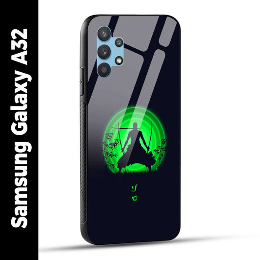Samsung Galaxy A32 Back Cover Zoro Printed Glass Case