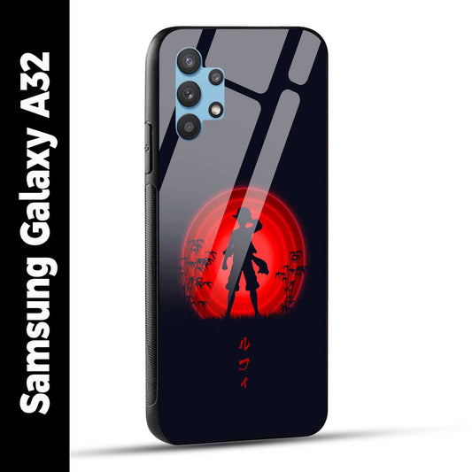 Samsung Galaxy A32 Back Cover Luffy One Piece Printed Glass Case