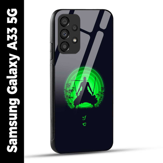 Samsung Galaxy A33 5G Back Cover Zoro Printed Glass Case