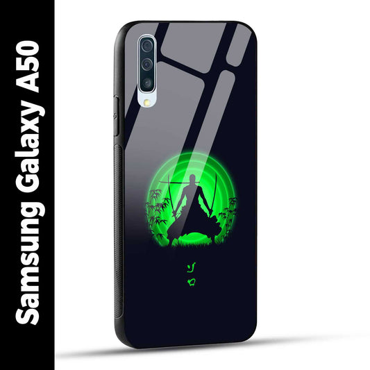 Samsung Galaxy A50 Back Cover Zoro Printed Glass Case