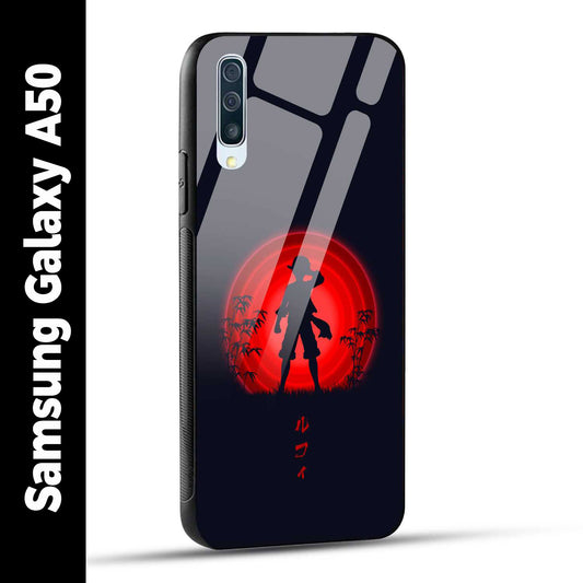 Samsung Galaxy A50 Back Cover Luffy One Piece Printed Glass Case