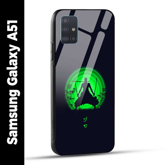 Samsung Galaxy A51 Back Cover Zoro Printed Glass Case